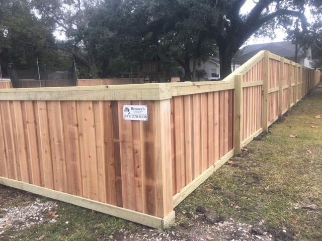 Trademark TeeBro Fence installation on customer property